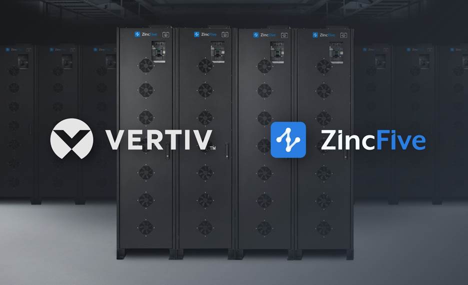 Vertiv and ZincFive Collaborate to Deliver Safe and Reliable Nickel-Zinc Battery Energy Storage for Data Center UPS in North America and EMEA